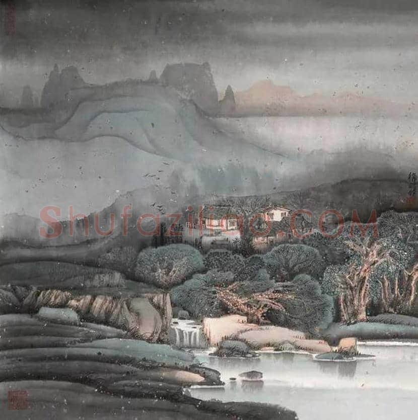 方骏山水画作品欣赏 | 书画常识