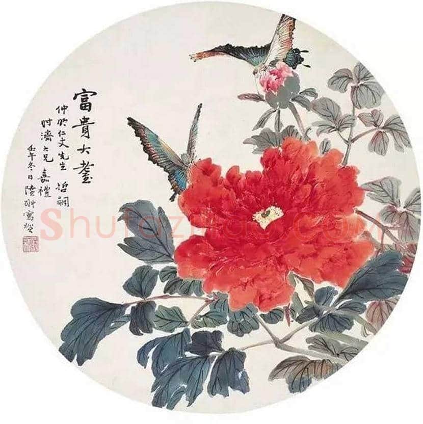 陆抑非牡丹作品欣赏 | 书画科普