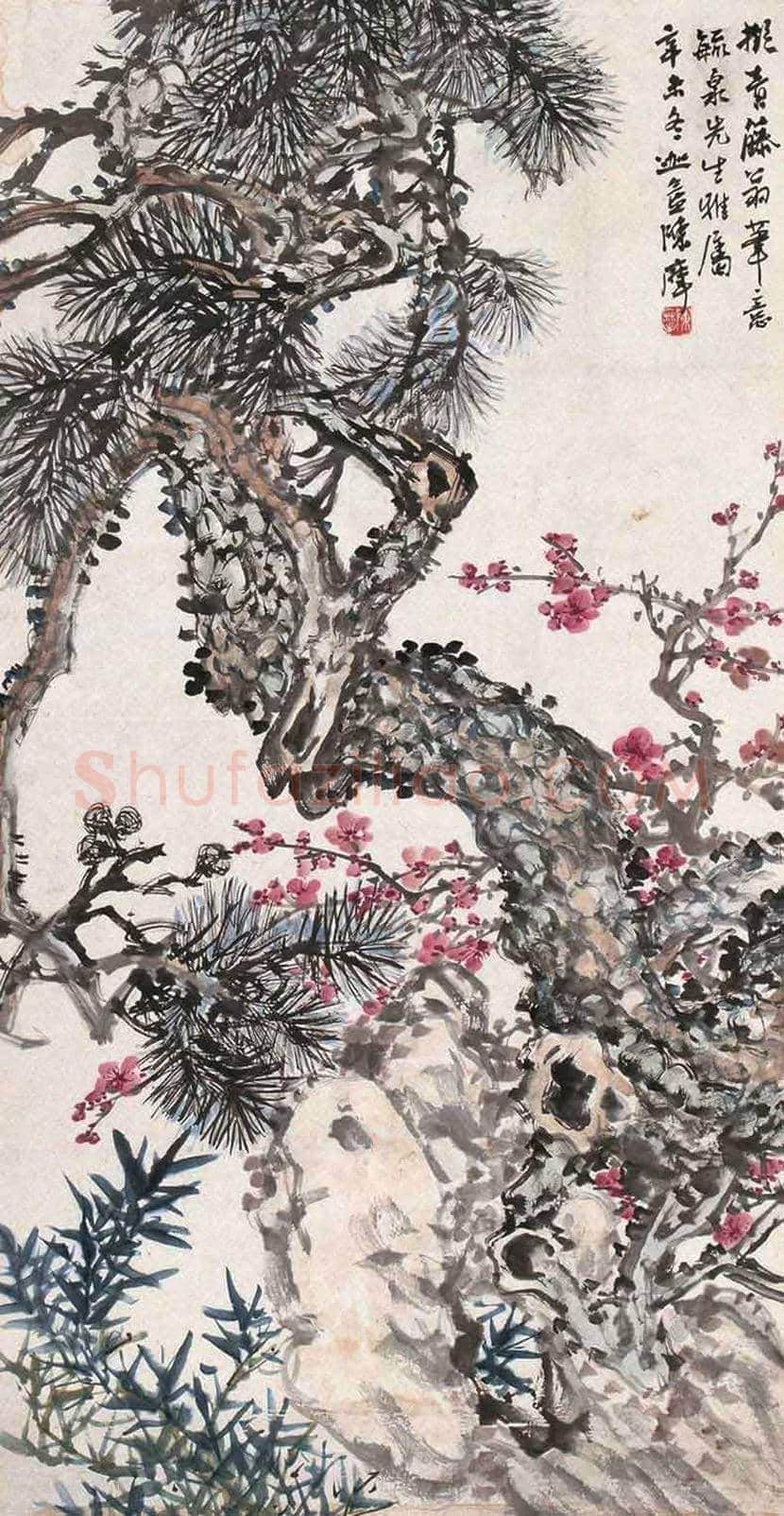 陈摩作品欣赏 | 书画资料