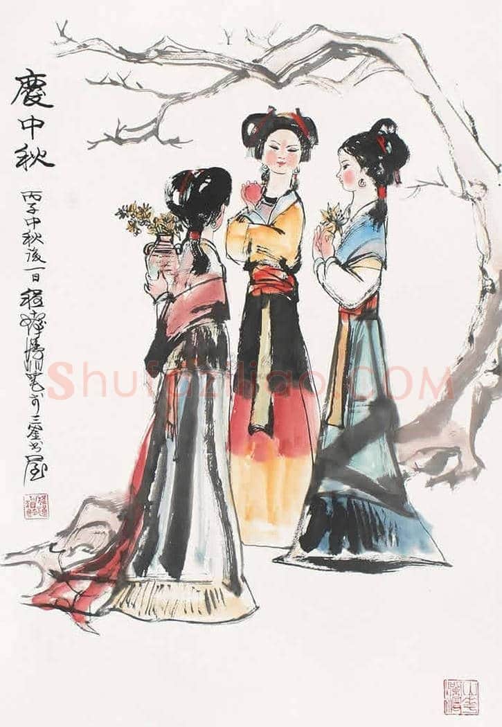 名家笔下的中秋，祝2018中秋节快乐 | 书画讲解