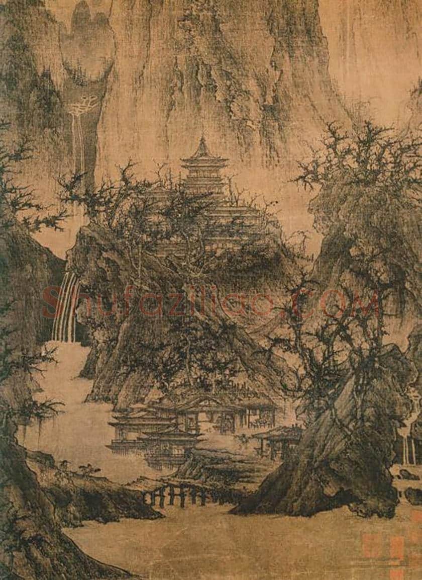 李成《晴峦萧寺图》欣赏 | 书画百科