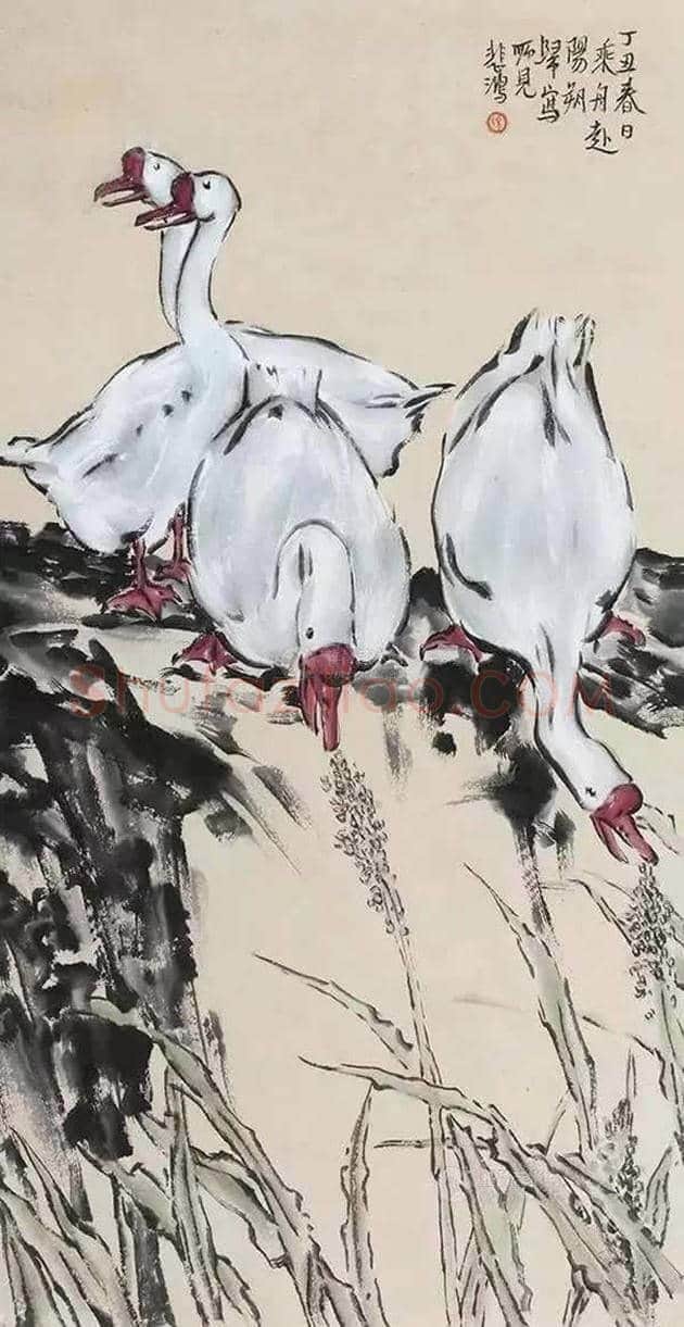 徐悲鸿笔下的46幅家畜图,形象生动 | 书画文摘