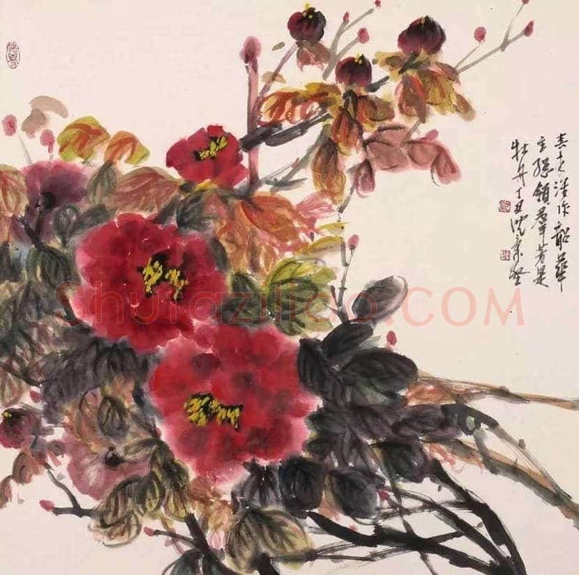 沈柔坚花鸟画作品欣赏 | 书画科普