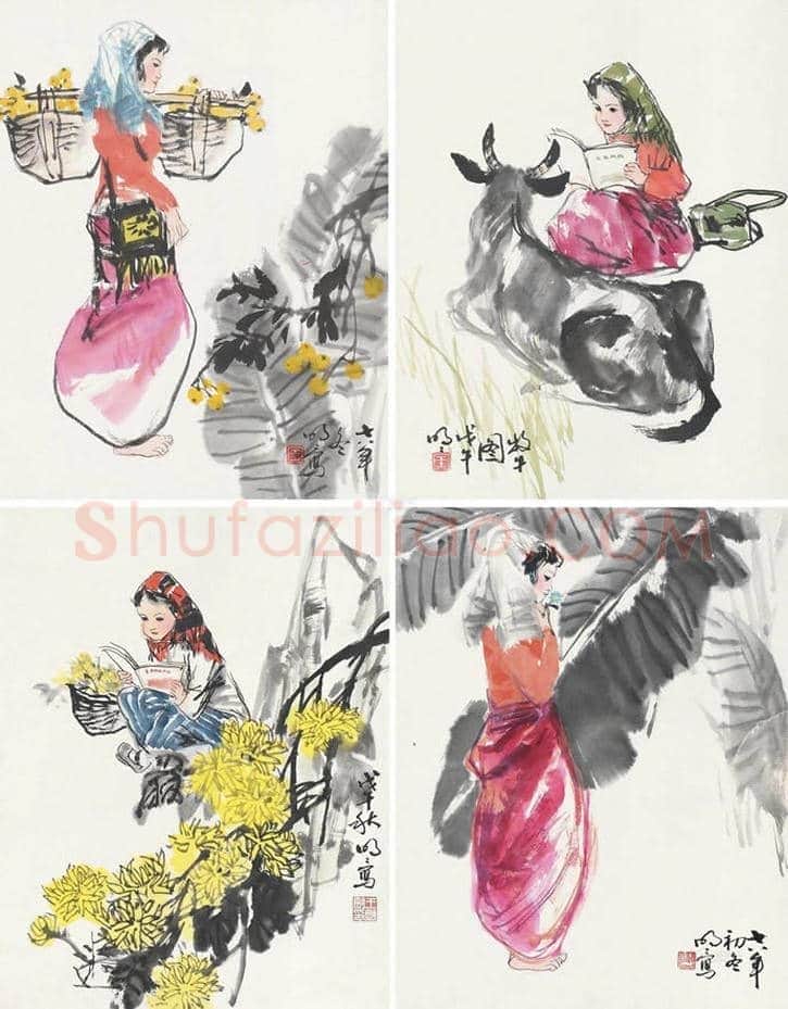 王明明人物画之时装人物少女篇 | 书画百科