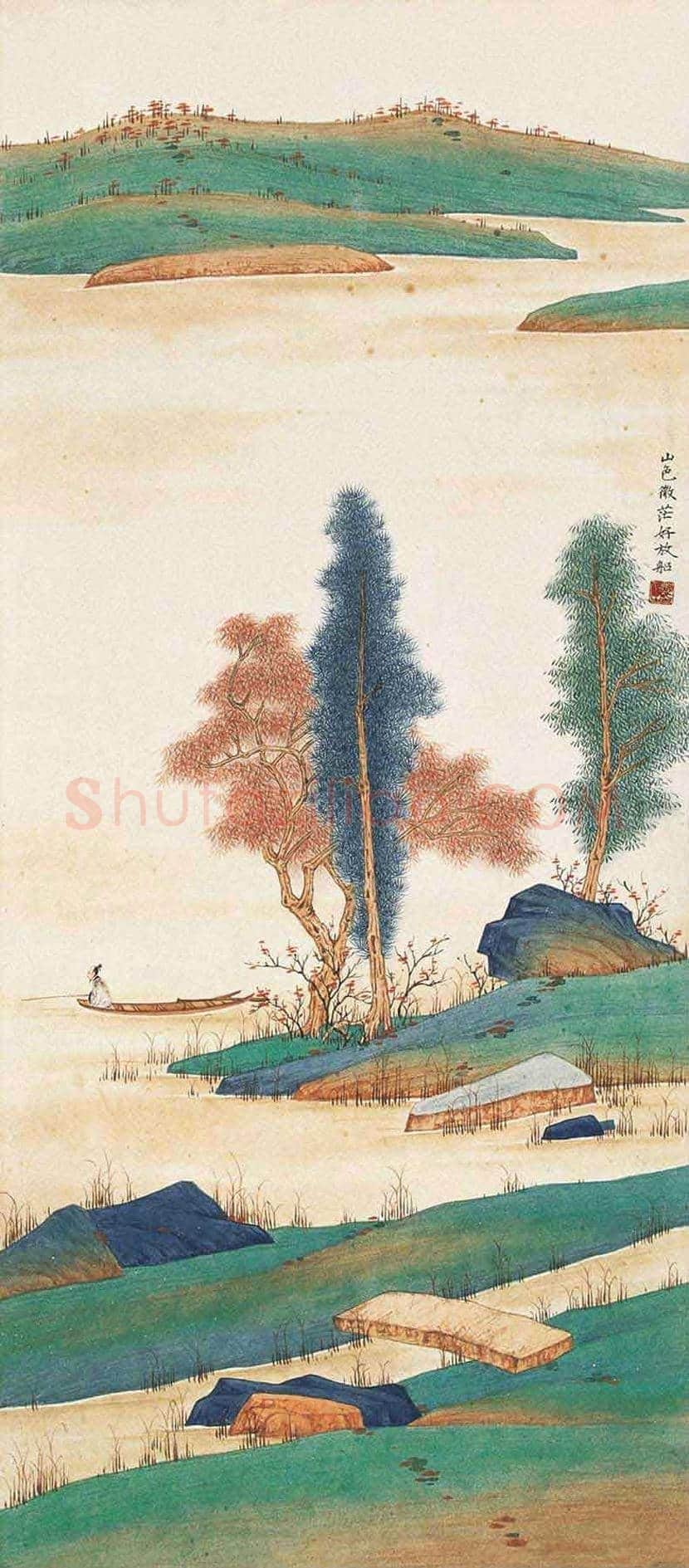 胡若思山水画拍卖价格及欣赏 | 书画学堂