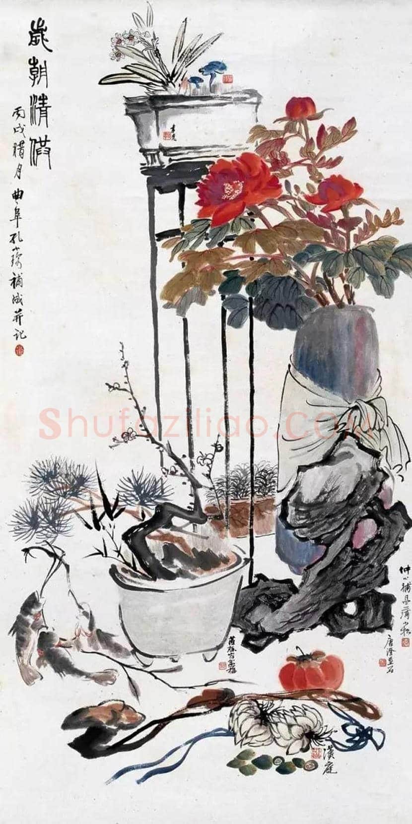 孔小瑜博古画欣赏 | 书画百科