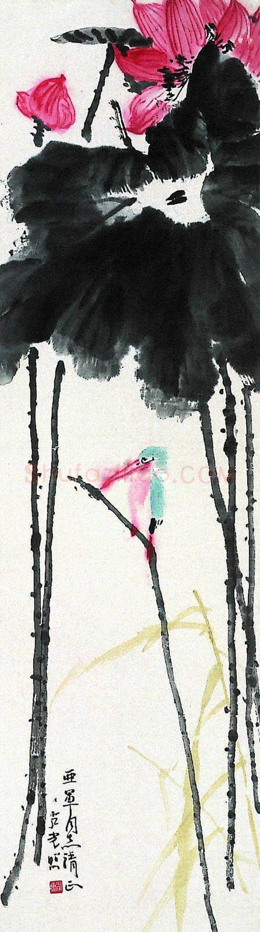 卢光照国画荷花作品欣赏 | 书画学堂