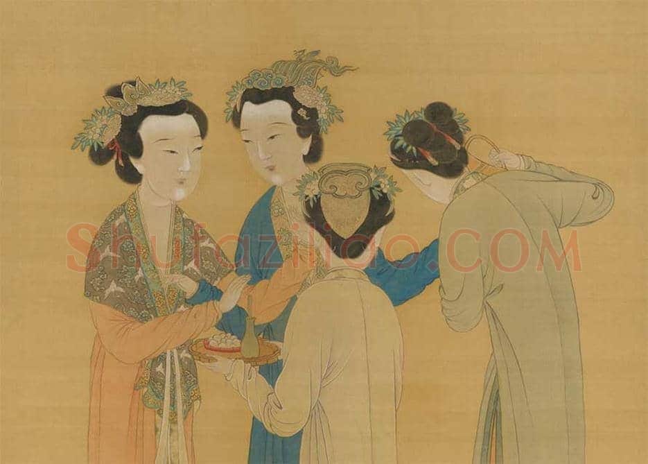 唐寅作品《王蜀宫妓图》欣赏 | 传世国画作品