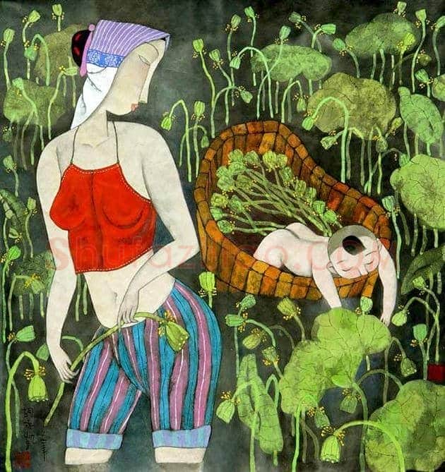 胡永凯作品欣赏-美人依旧 | 书画文摘