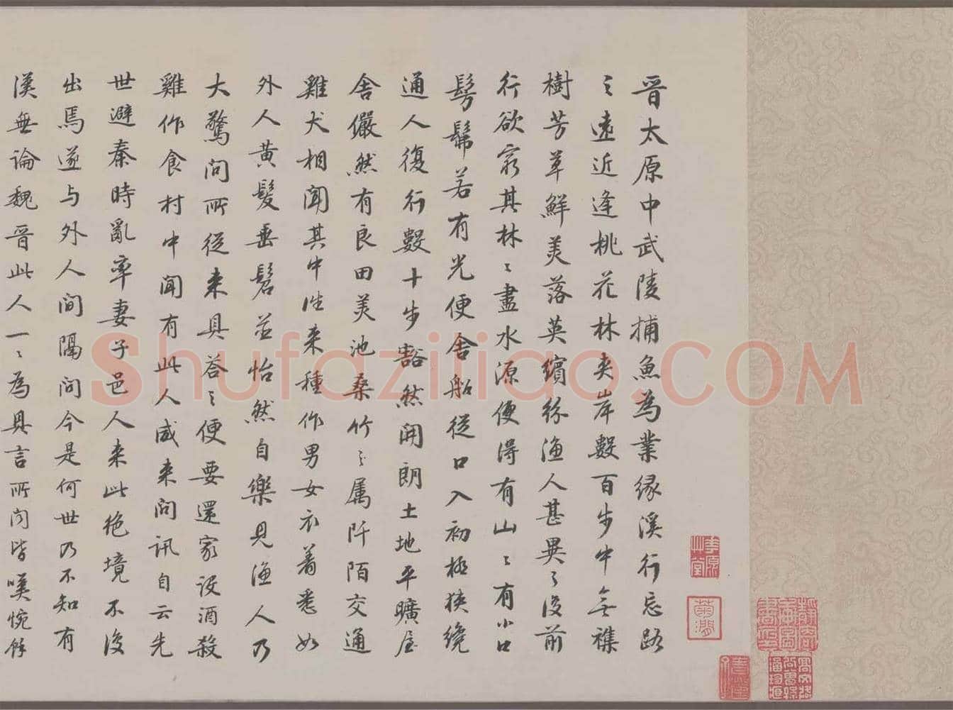 文徵明《桃源问津图》图赏 | 传世国画作品