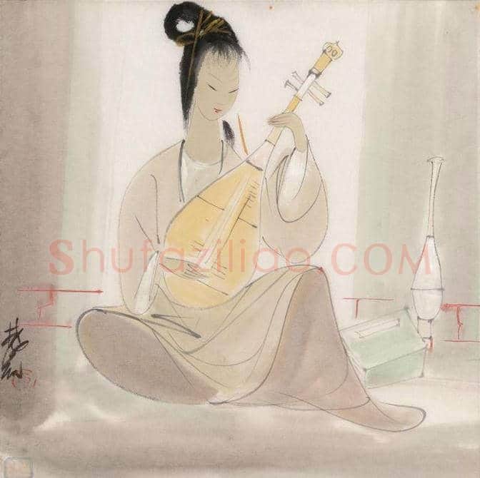 林风眠:玩方形构图，把古装仕女画出西洋风 | 书画知识