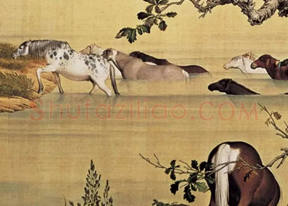 郎世宁《百骏图》欣赏 | 书画讲解
