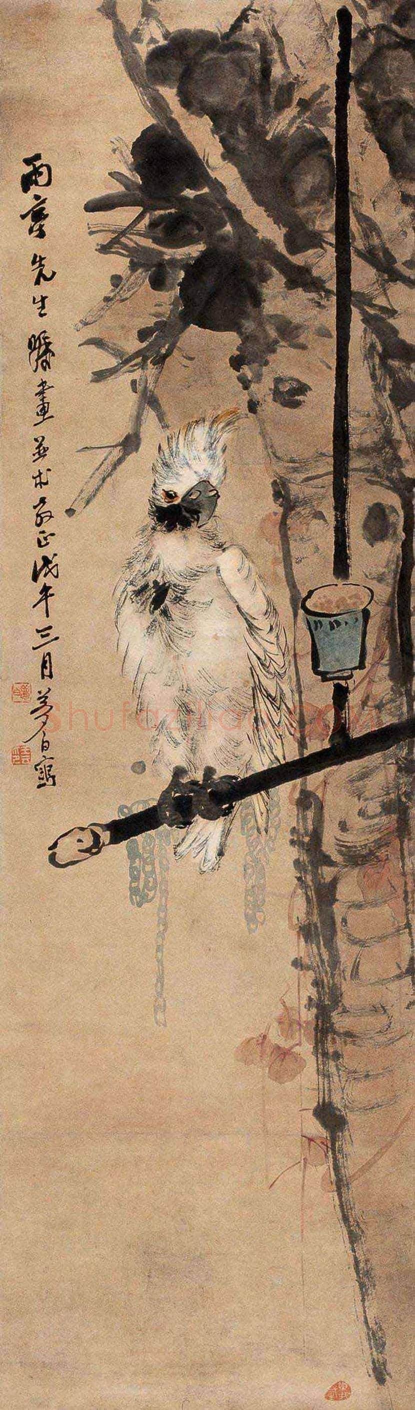 王梦白花鸟画作品欣赏 | 书画讲解