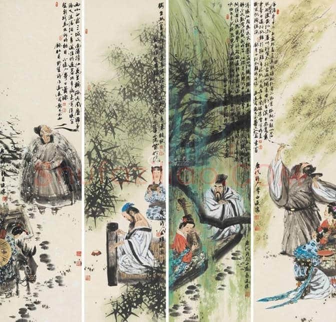 冯远国画作品《元曲画意》 | 国画鉴赏