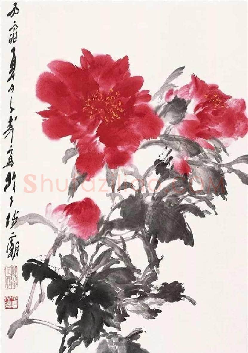 王子武大写意牡丹欣赏 | 书画文摘