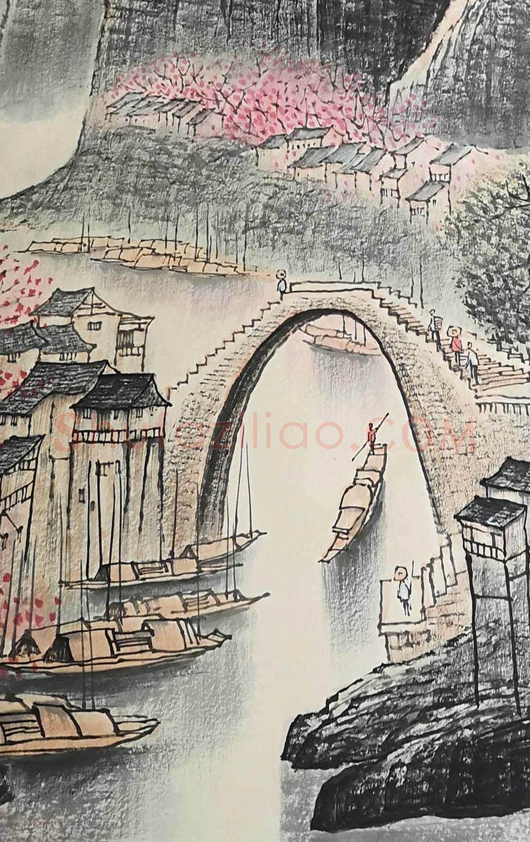 李可染丈二《漓江》，堪称旷世经典 | 国画欣赏