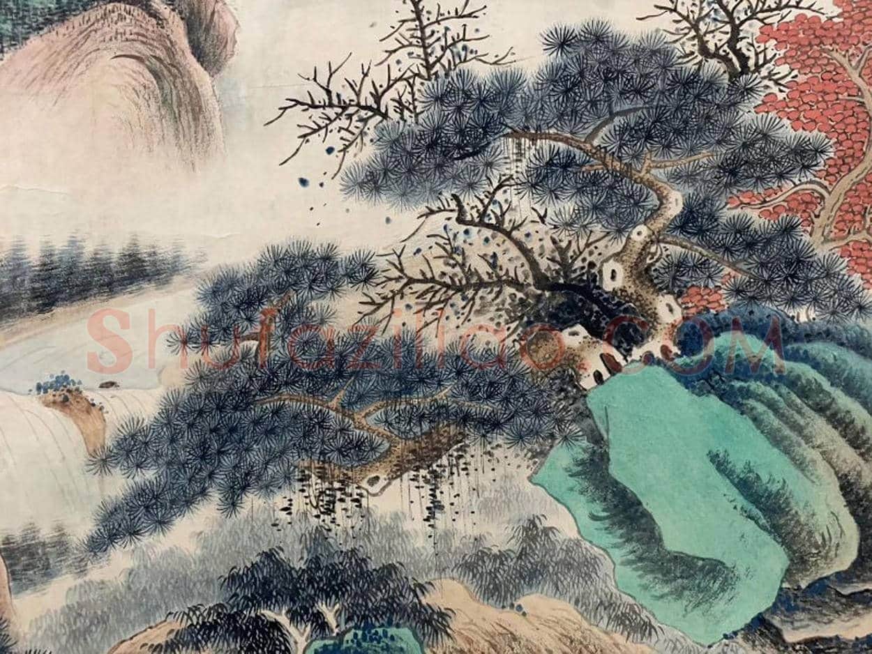 吴湖帆《晴岚飞翠图》，馆藏珍罕巨制 | 国画作品