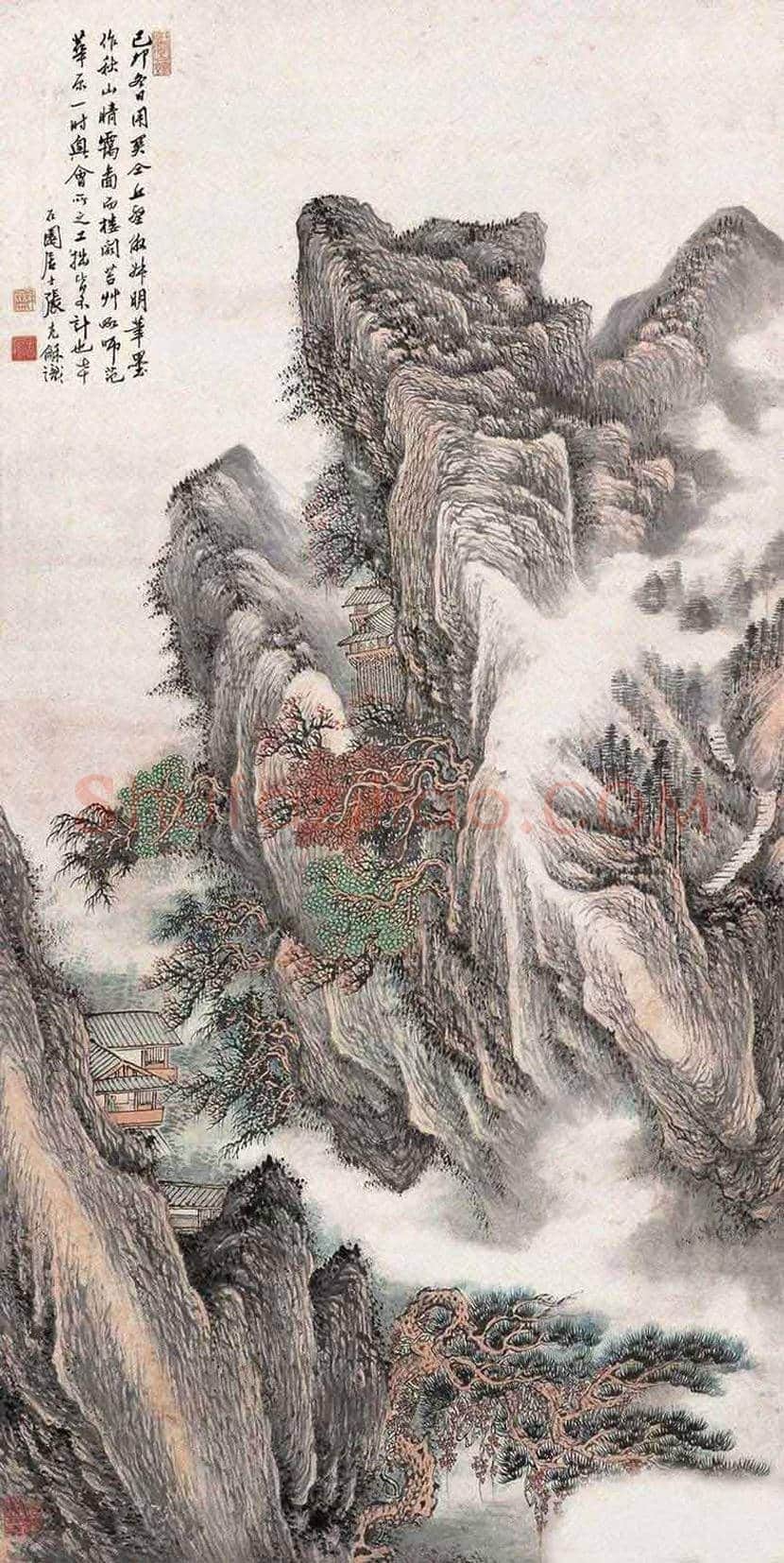 张石园山水画作品欣赏 | 书画文摘