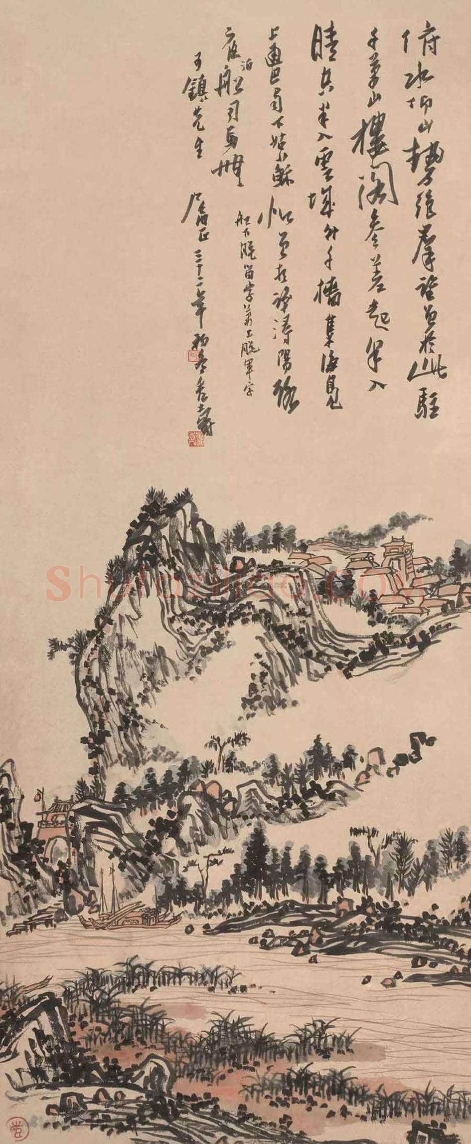 潘天寿山水画欣赏 | 书画科普