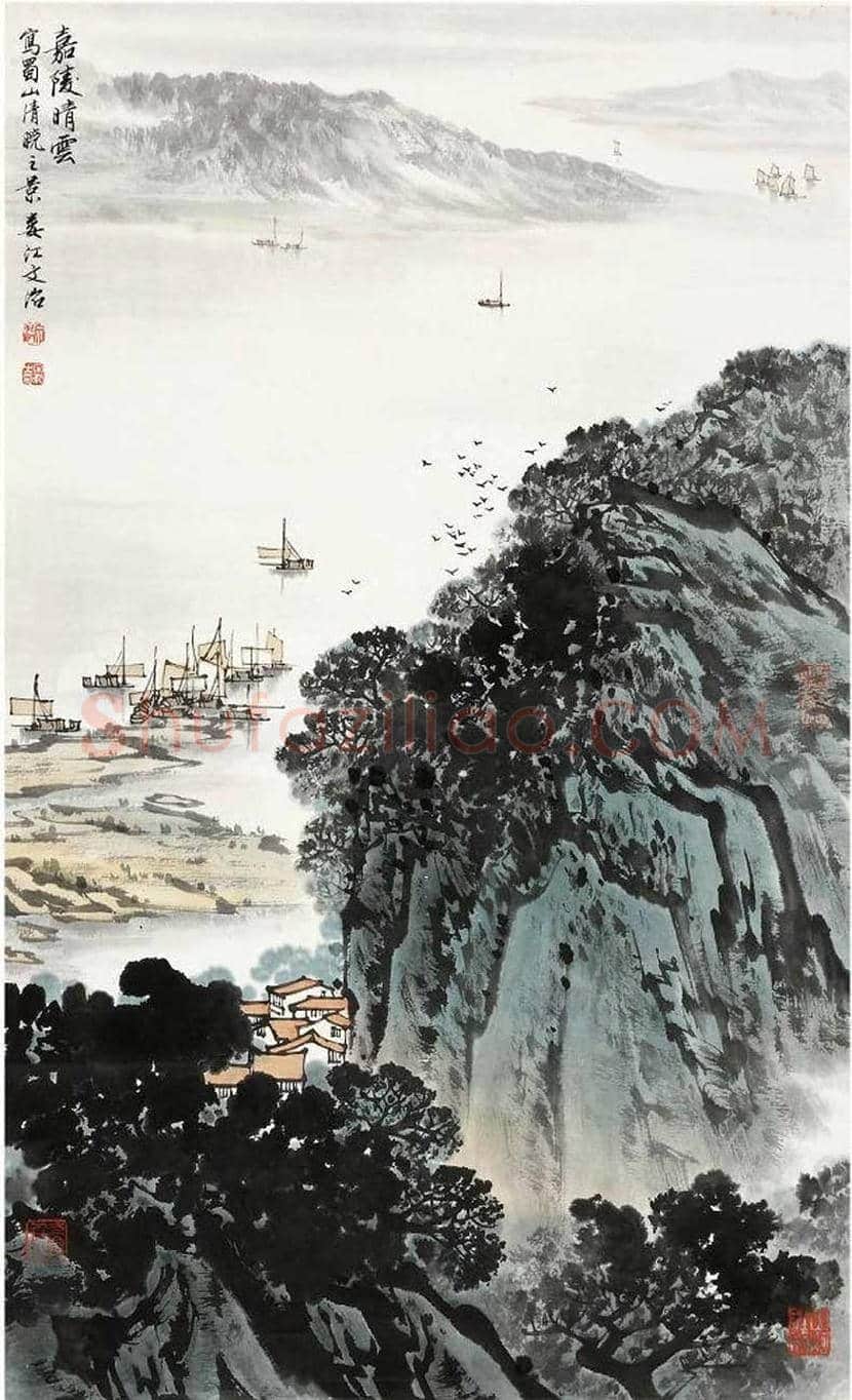 亚明山水画作品欣赏 | 书画资料