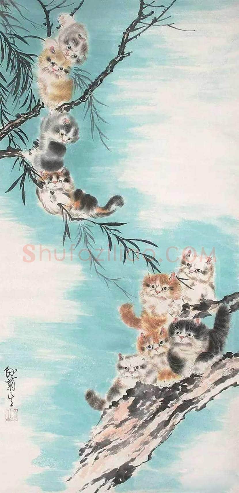 名家画猫作品欣赏 | 书画文摘