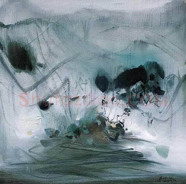 朱德群(1951-2004期间)作品欣赏 | 书画百科