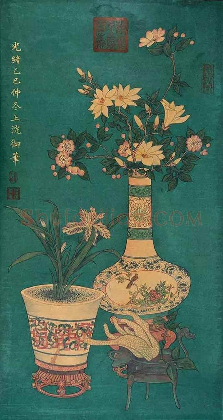 史上最全《岁朝清供图》:潘天寿、张大千、梅兰芳等 | 书画学堂