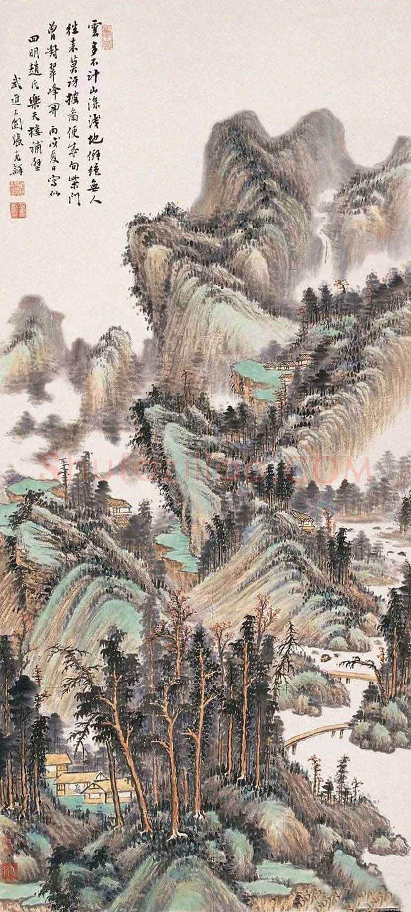 张石园山水画作品欣赏 | 书画文摘