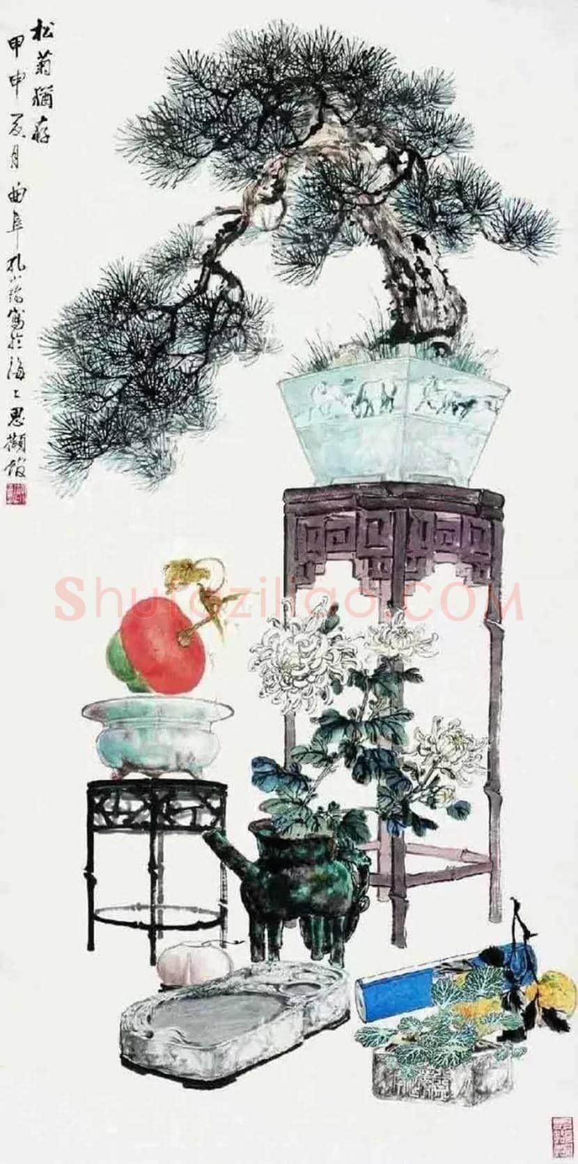 孔小瑜博古画欣赏 | 书画百科