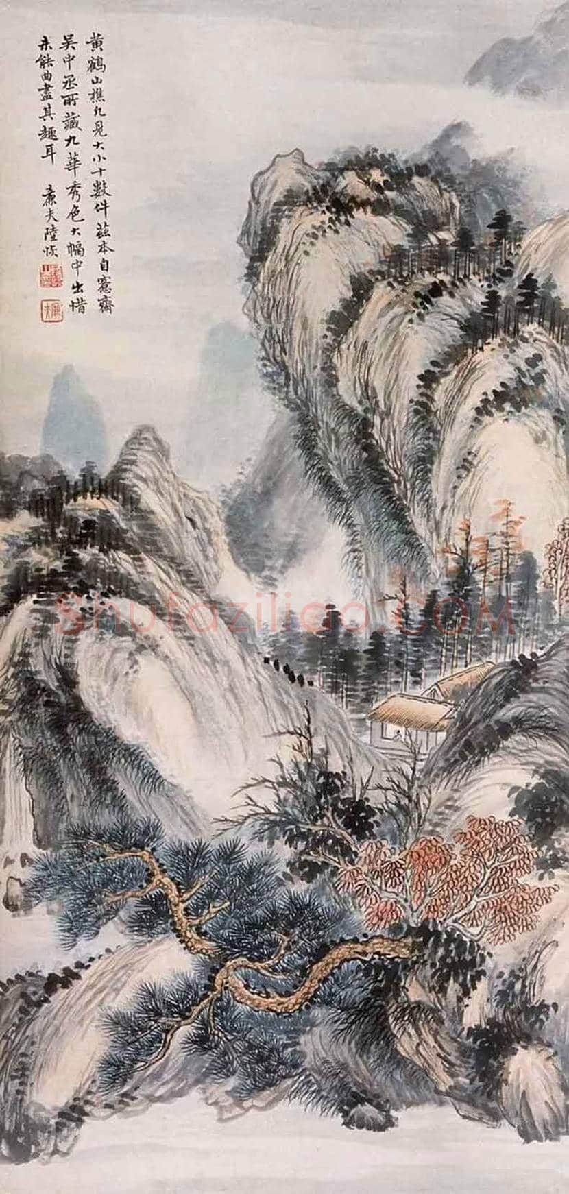 陆恢山水画作品欣赏 | 书画学堂
