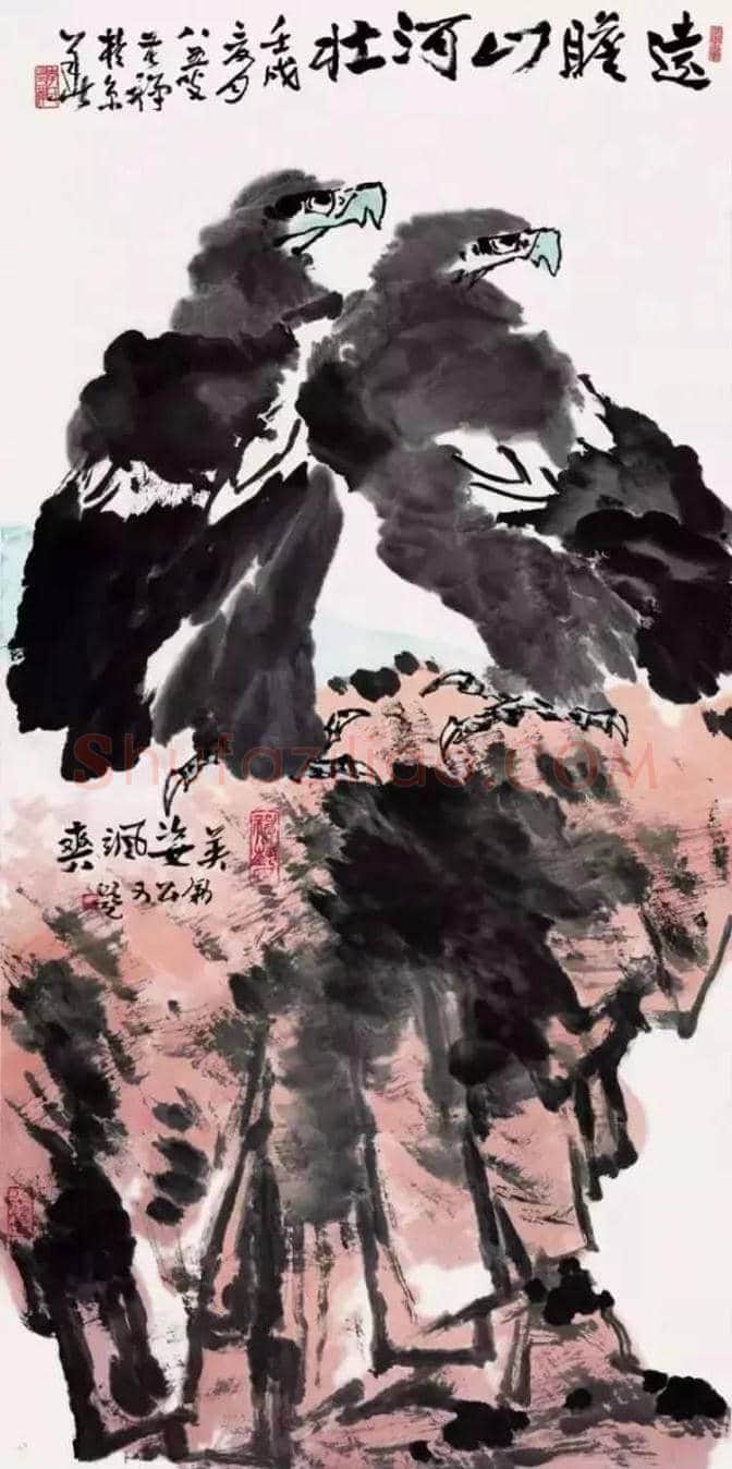 齐白石、李苦禅师徒二人画鹰，各有千秋！ | 书画资料