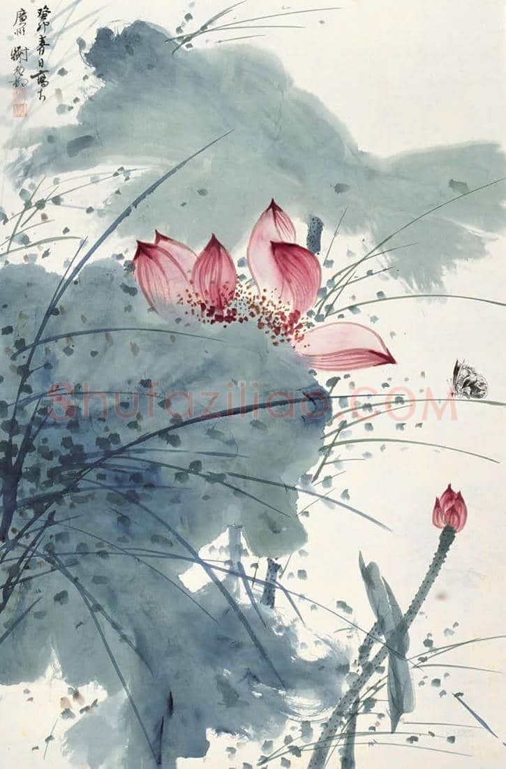 谢稚柳荷花作品欣赏及拍卖 | 书画文摘