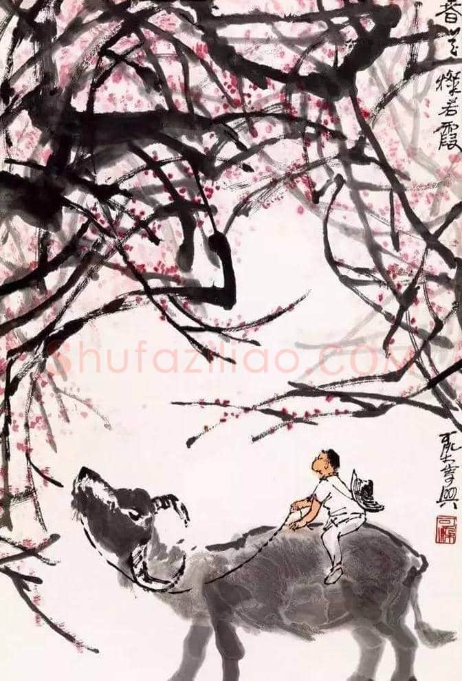 李可染笔下的春色图 | 书画资料