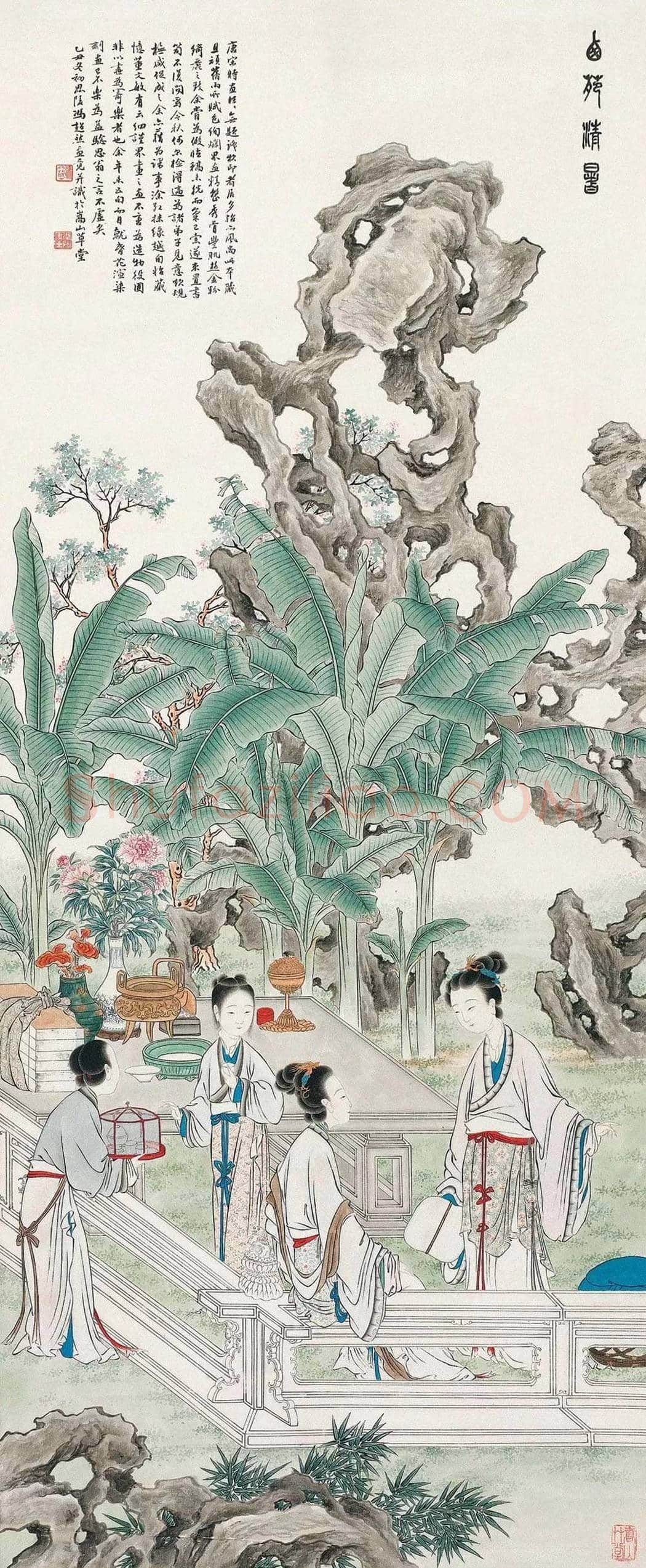 冯超然作品《西苑清暑图》欣赏 | 书画知识