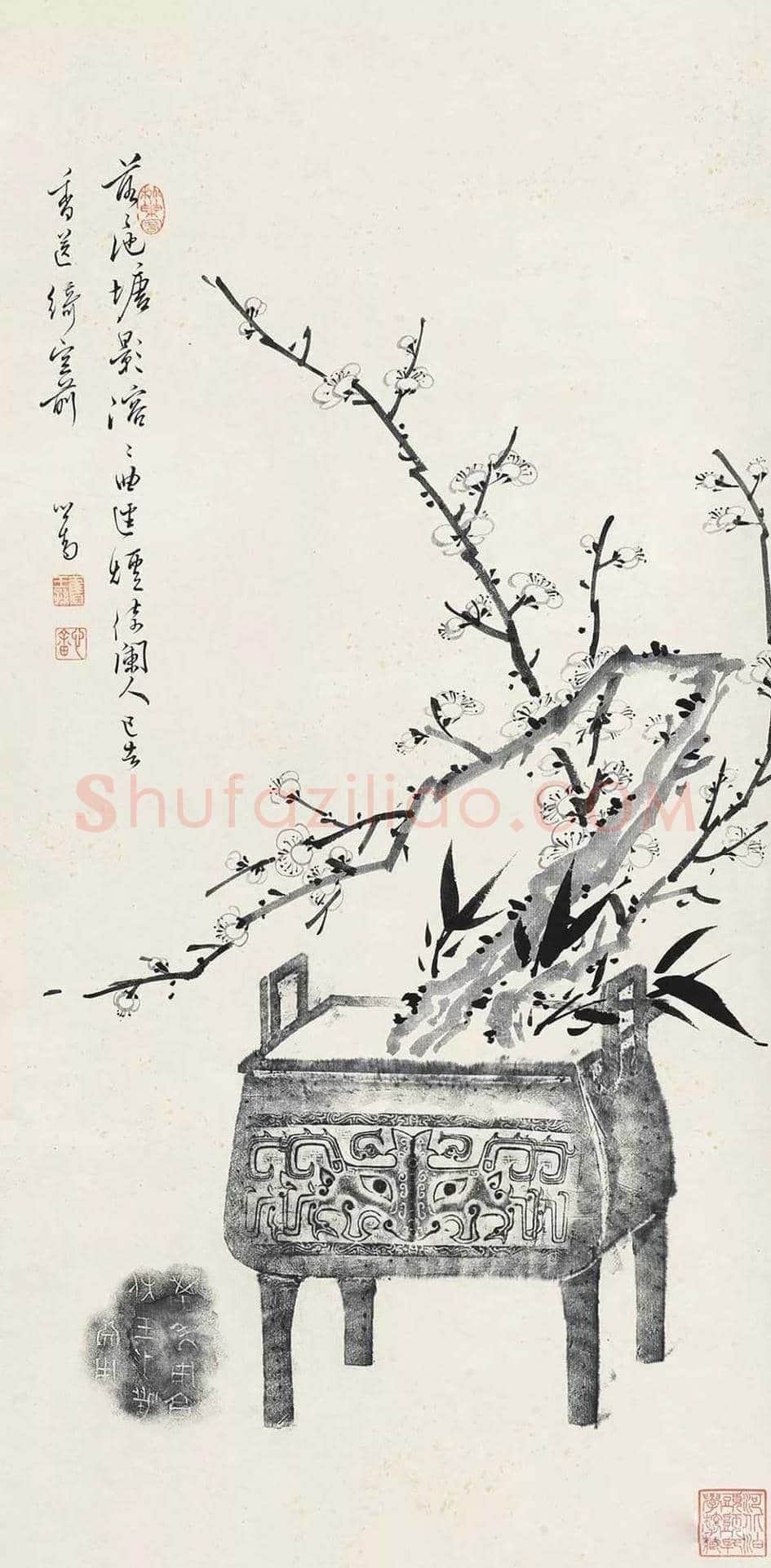 溥儒笔下的梅兰竹菊 | 书画文摘