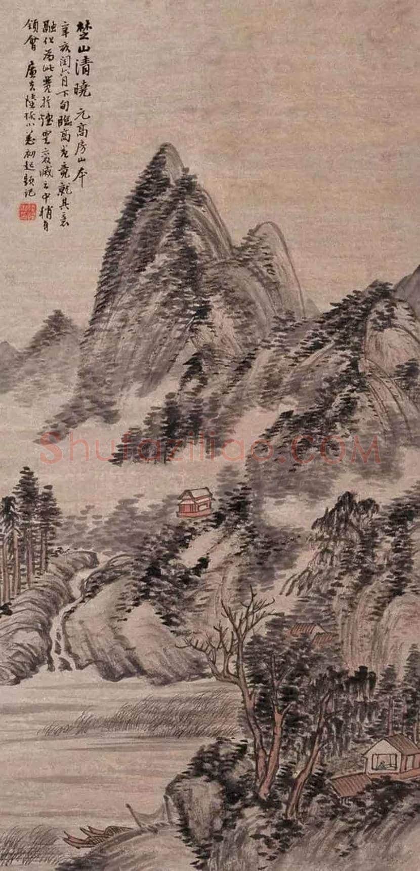 陆恢山水画作品欣赏 | 书画学堂