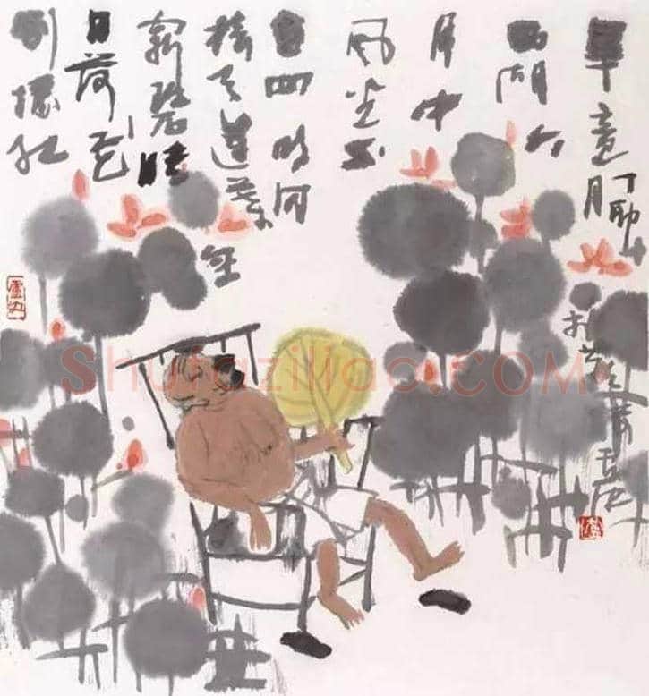 卢沉水墨人物画作品欣赏 | 书画资料