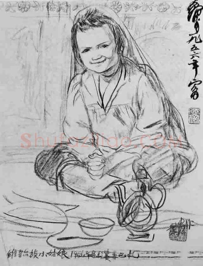 欣赏黄胄速写手稿100张！ | 书画学堂