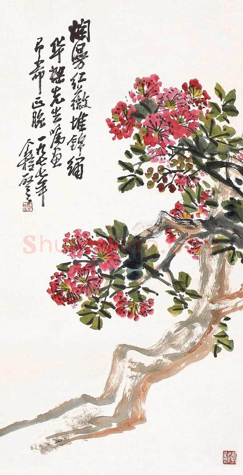 王个簃花鸟画作品欣赏 | 书画文摘