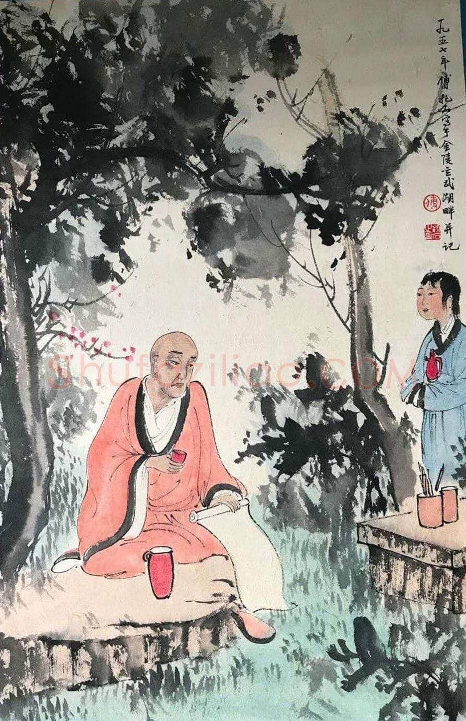 魏晋风度 妙笔生花——傅抱石《人物册页》 | 国画欣赏