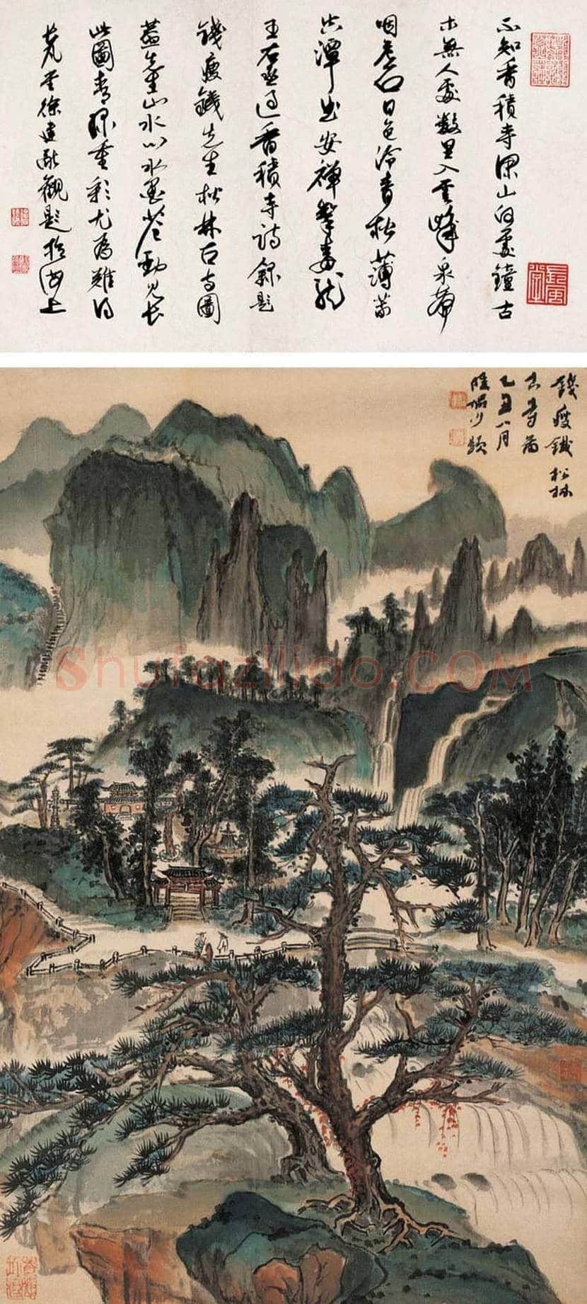钱瘦铁山水画作品欣赏 | 书画常识