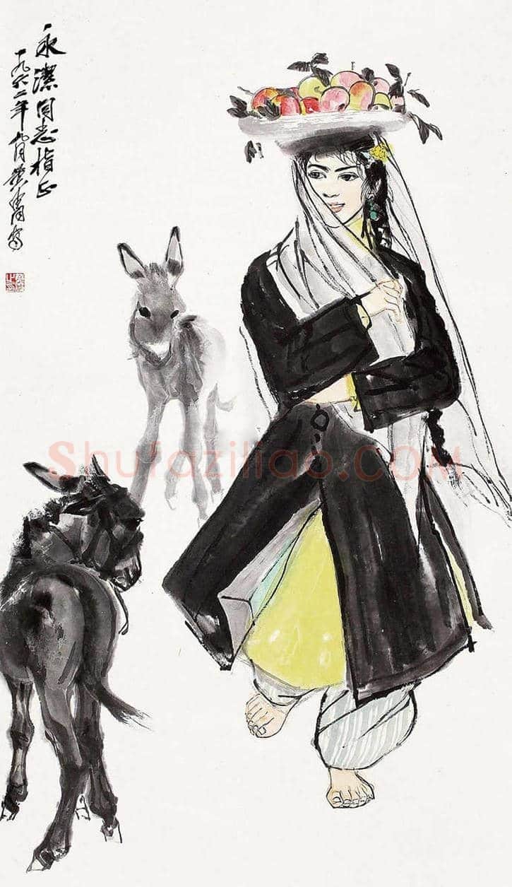 黄胄新疆风情人物画拍卖价格 | 书画学堂