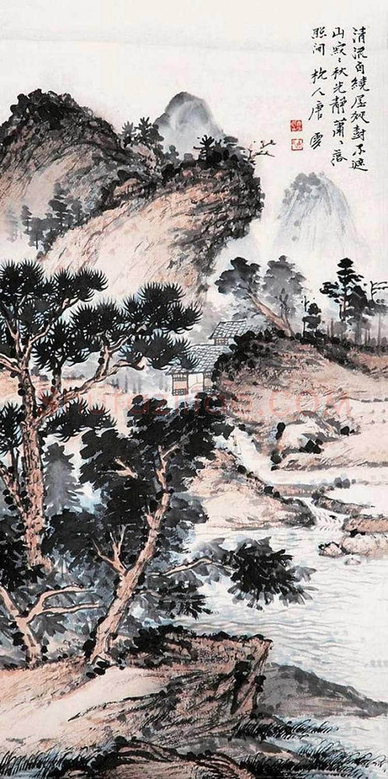 唐云山水画作品欣赏 | 书画讲解
