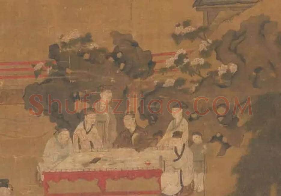 仇英作品《雅园聚会图》欣赏 | 书画资料