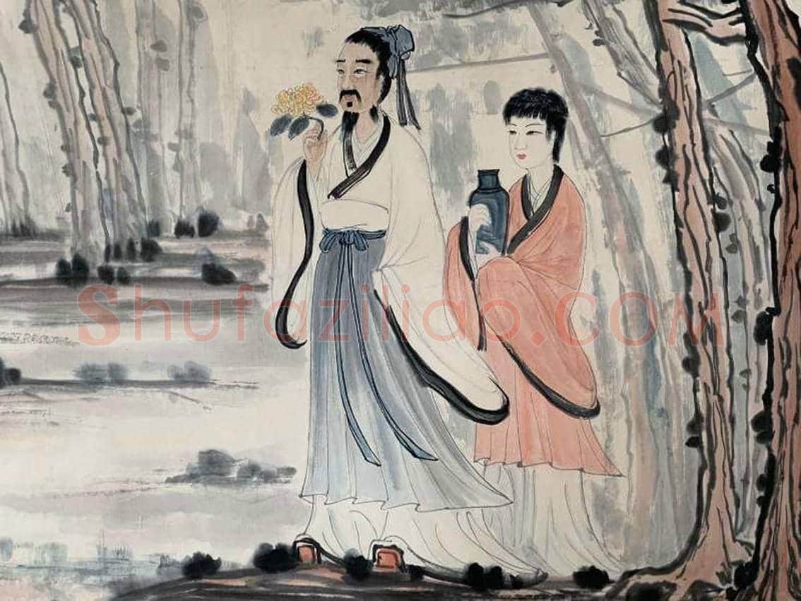 傅抱石《人物画》丈六巨制，巅峰绝唱！ | 国画图片
