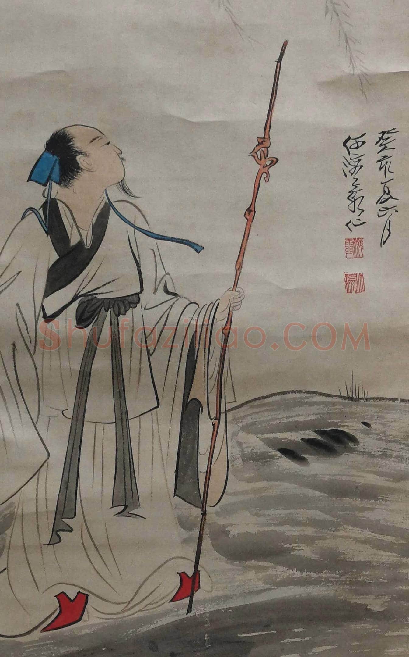 何海霞人物画《高士图》，清新脱俗似神仙！ | 国画鉴赏