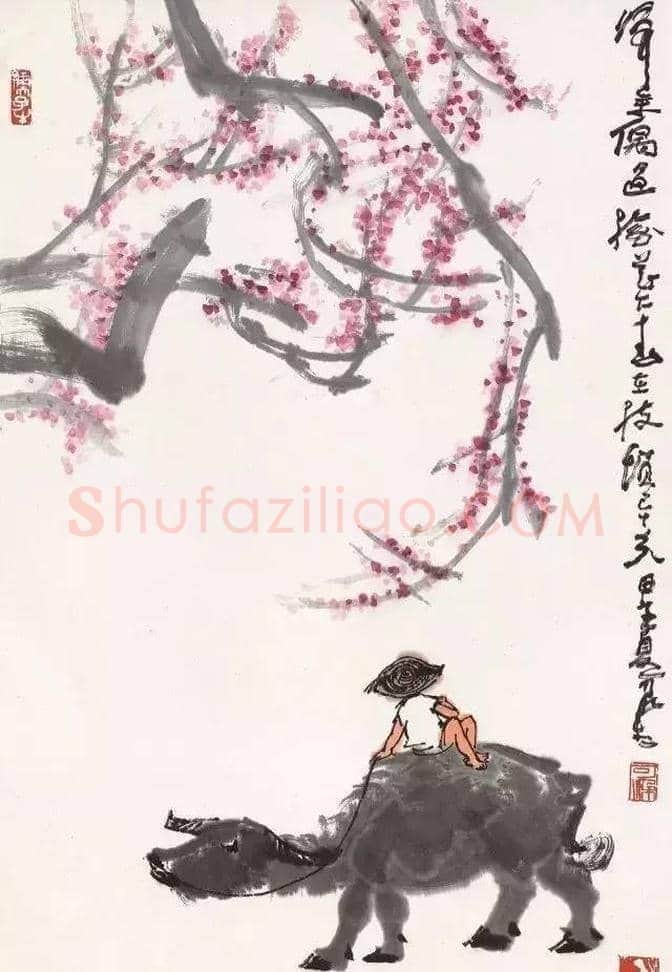李可染笔下的春色图 | 书画资料