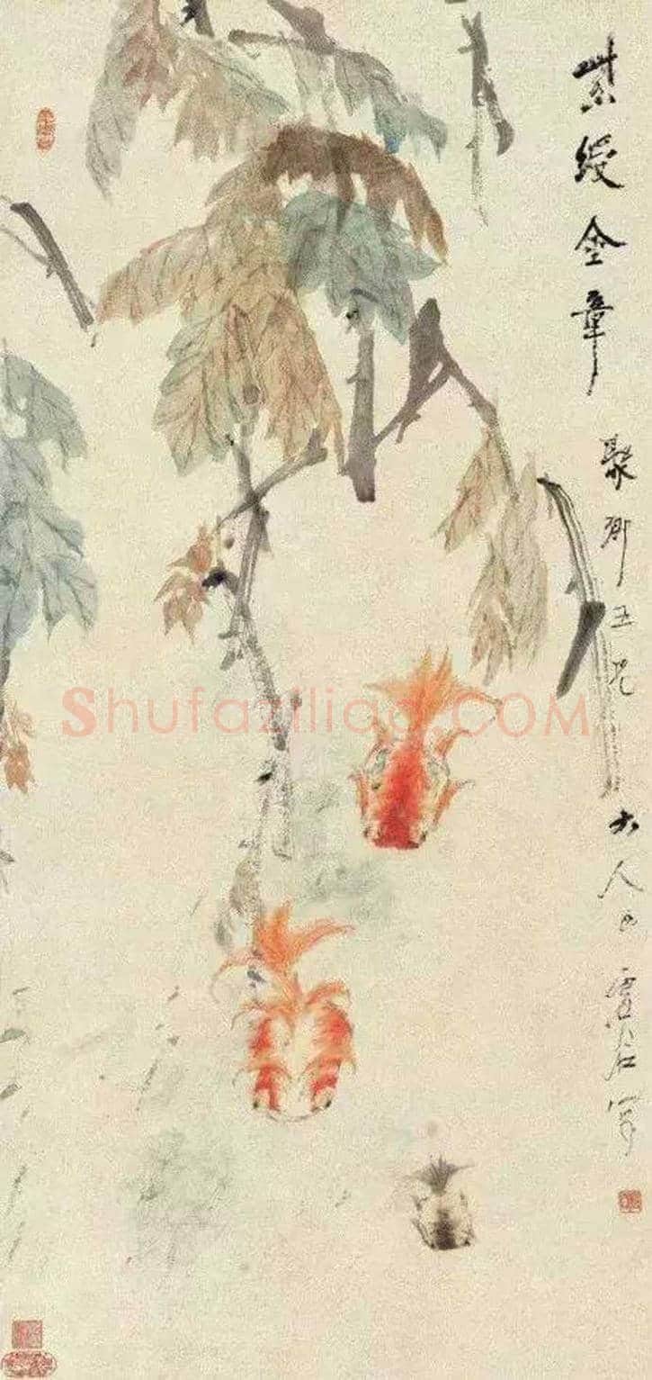 虚谷笔下的松鼠和金鱼欣赏 | 书画科普
