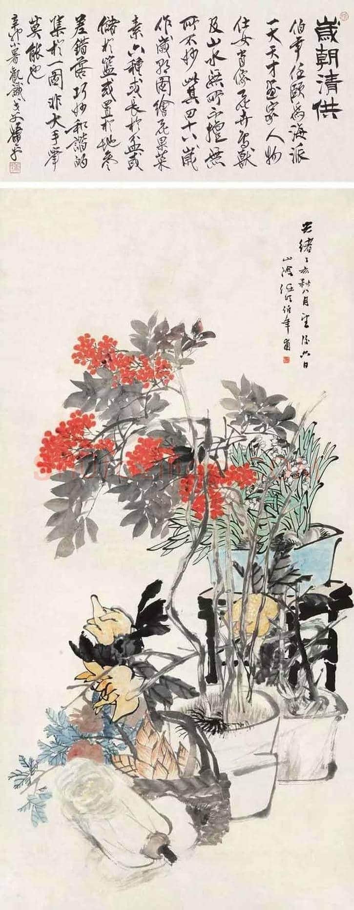 史上最全《岁朝清供图》:潘天寿、张大千、梅兰芳等 | 书画学堂