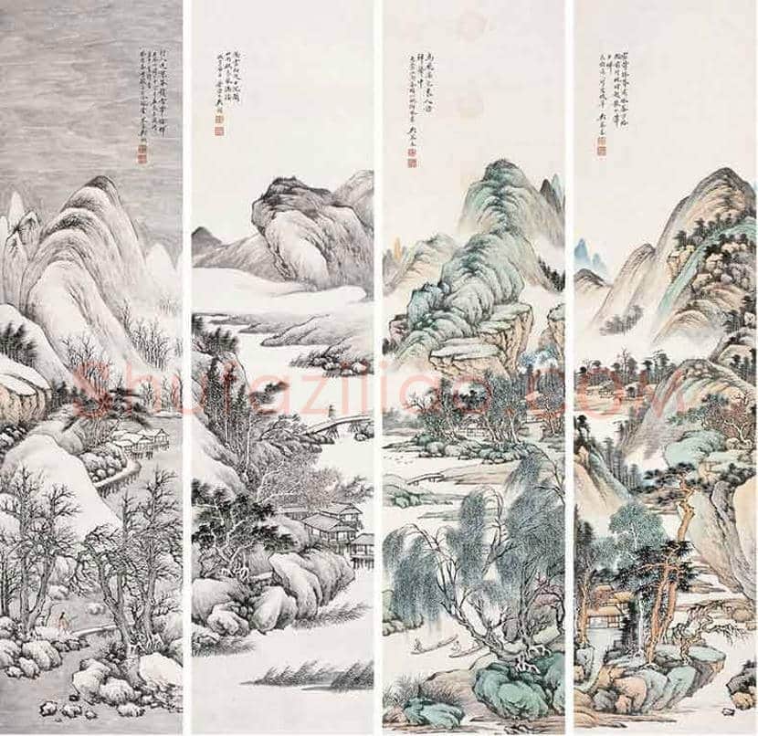 吴琴木山水画作品欣赏 | 书画讲解